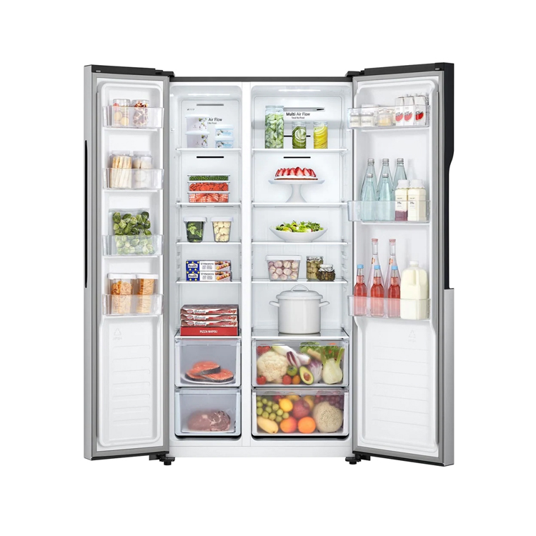 LG Kulkas Side by Side Total No Frost dan Smart Inverter Compressor 509 L - GCFB507PQAM